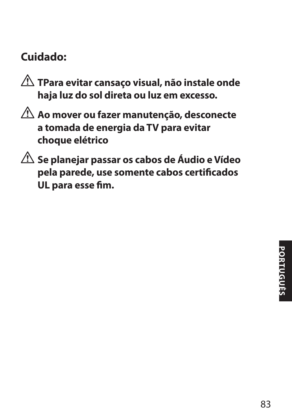 Cuidado | Monster FlatScreen SuperThin Flat Mount - Up to 104” Screens User Manual | Page 87 / 104