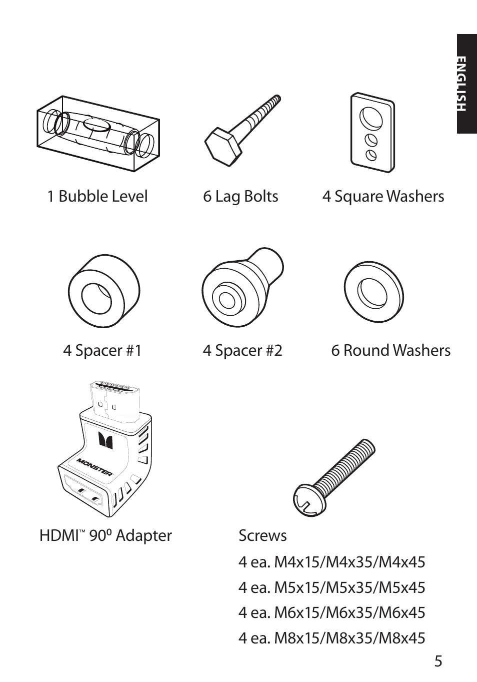 Monster FlatScreen SuperThin Flat Mount - Up to 104” Screens User Manual | Page 9 / 104