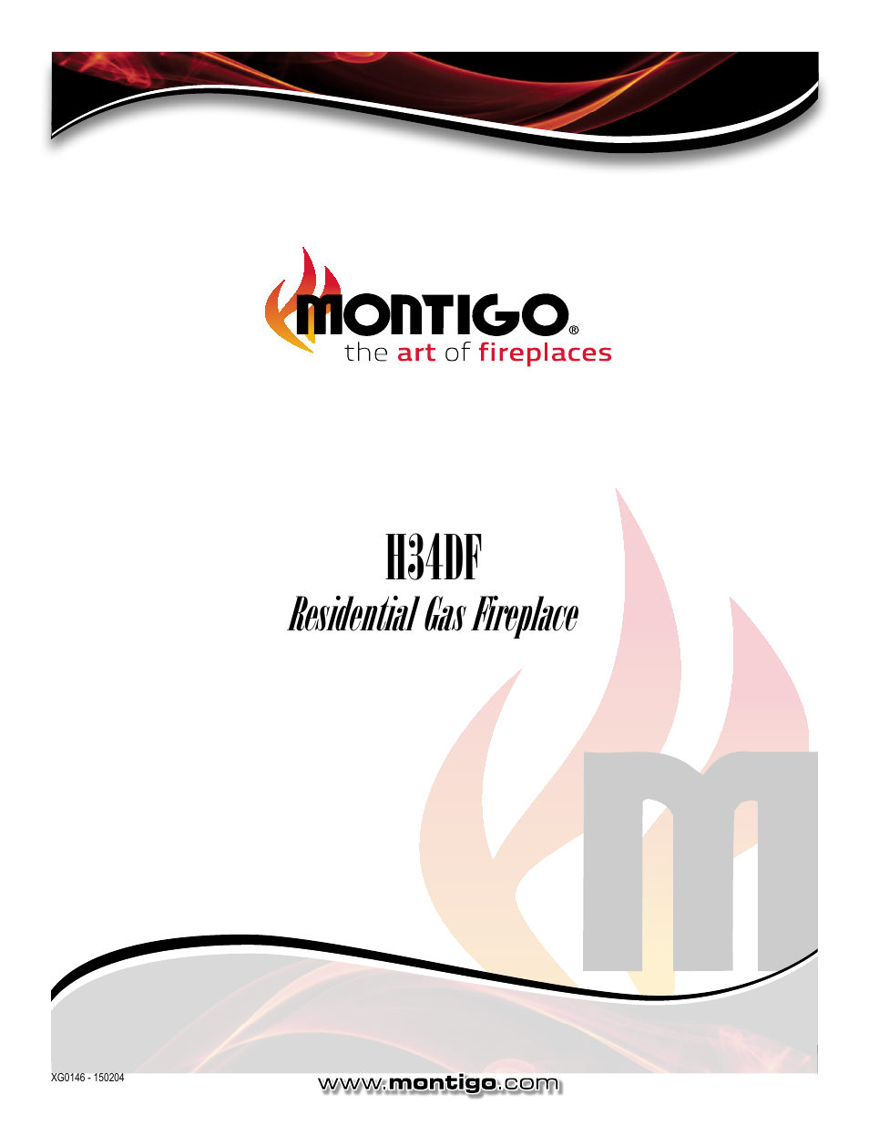 H34df, Residential gas fireplace | Montigo H34DF User Manual | Page 42 / 42