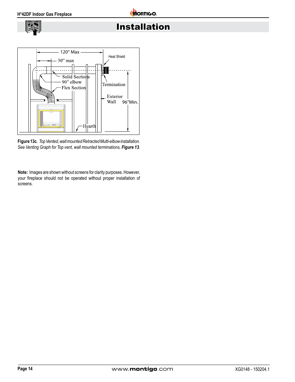 Installation | Montigo H42DF User Manual | Page 14 / 40