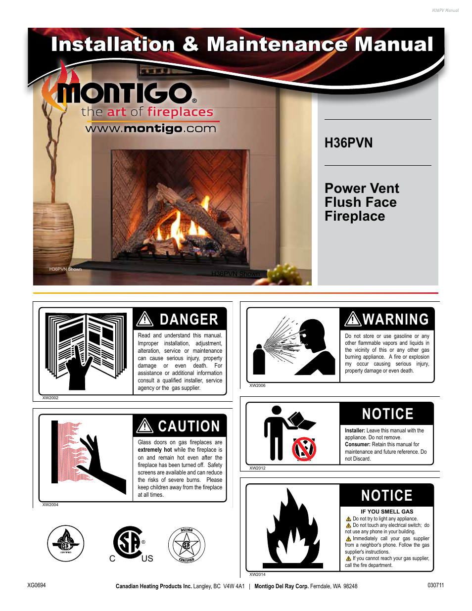 Montigo H36PVN User Manual | 40 pages