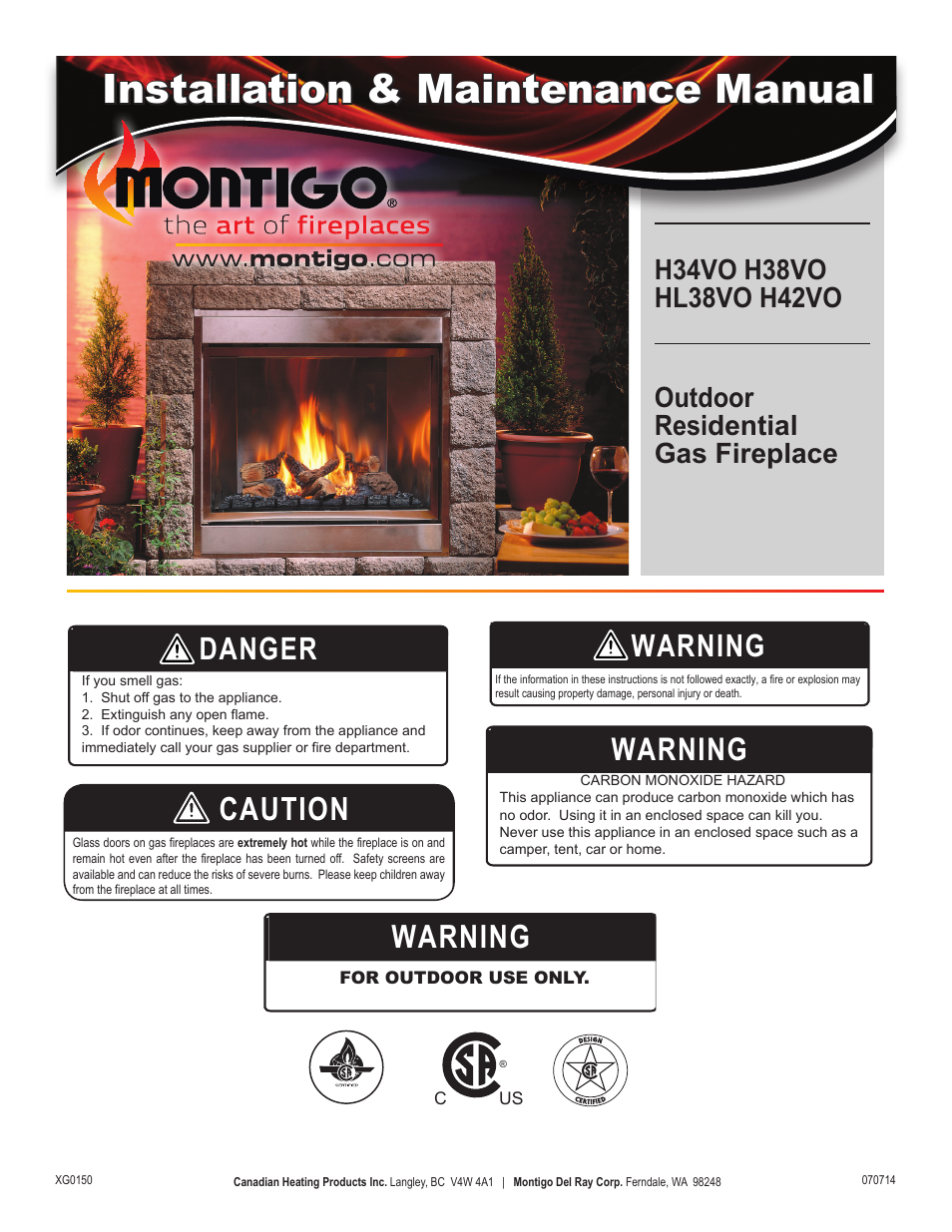 Montigo H34VO User Manual | 22 pages