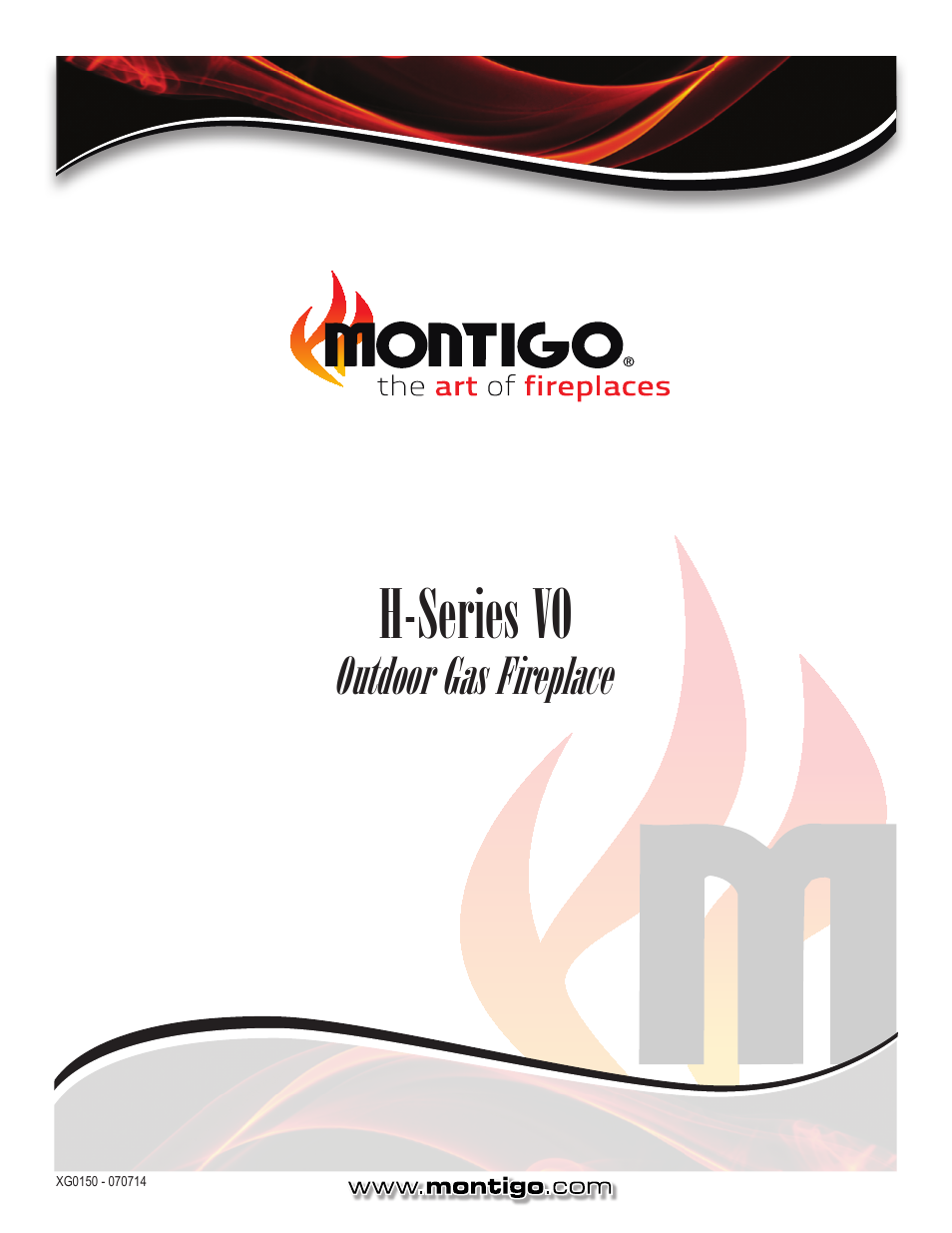 H-series vo, Outdoor gas fireplace | Montigo H34VO User Manual | Page 22 / 22