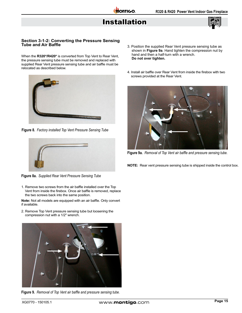 Installation | Montigo R320 User Manual | Page 15 / 44