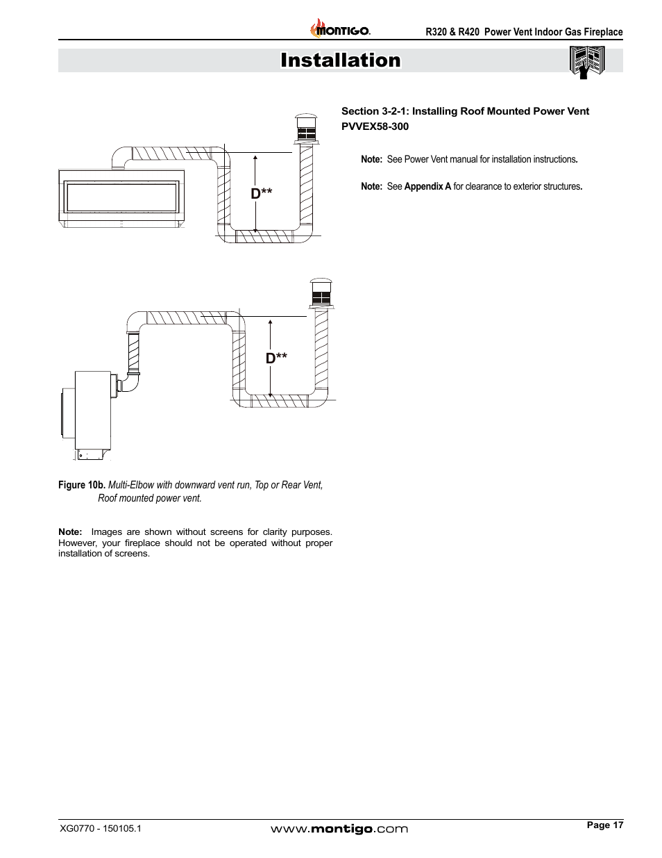 Installation | Montigo R320 User Manual | Page 17 / 44