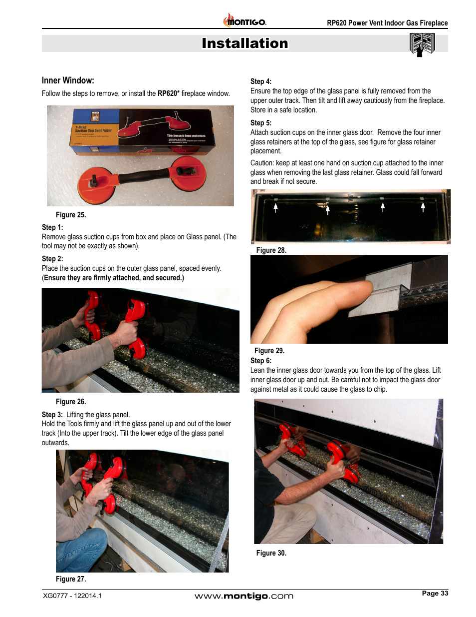 Installation | Montigo RP620 User Manual | Page 33 / 48