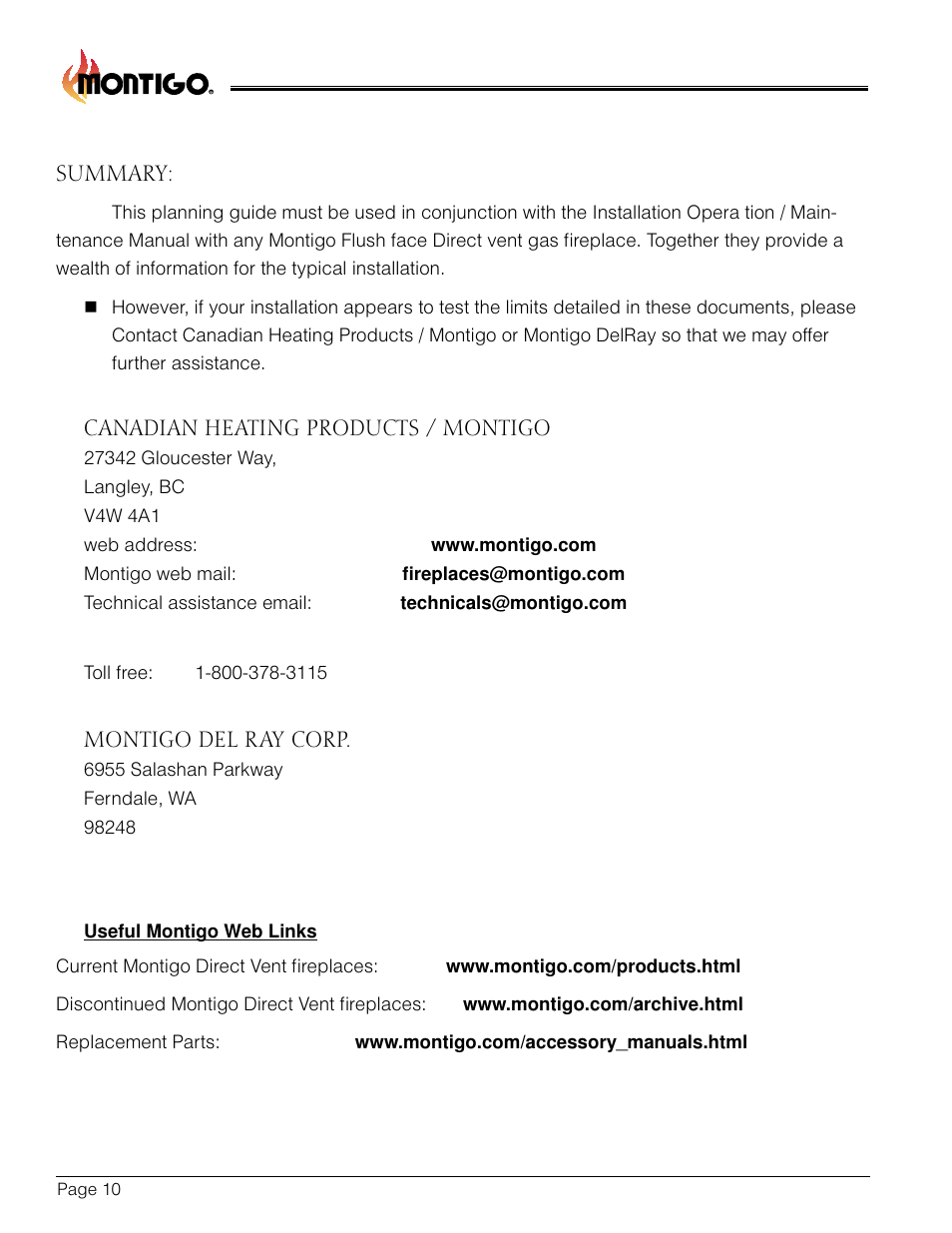 Montigo Flush Face (DF) User Manual | Page 10 / 14