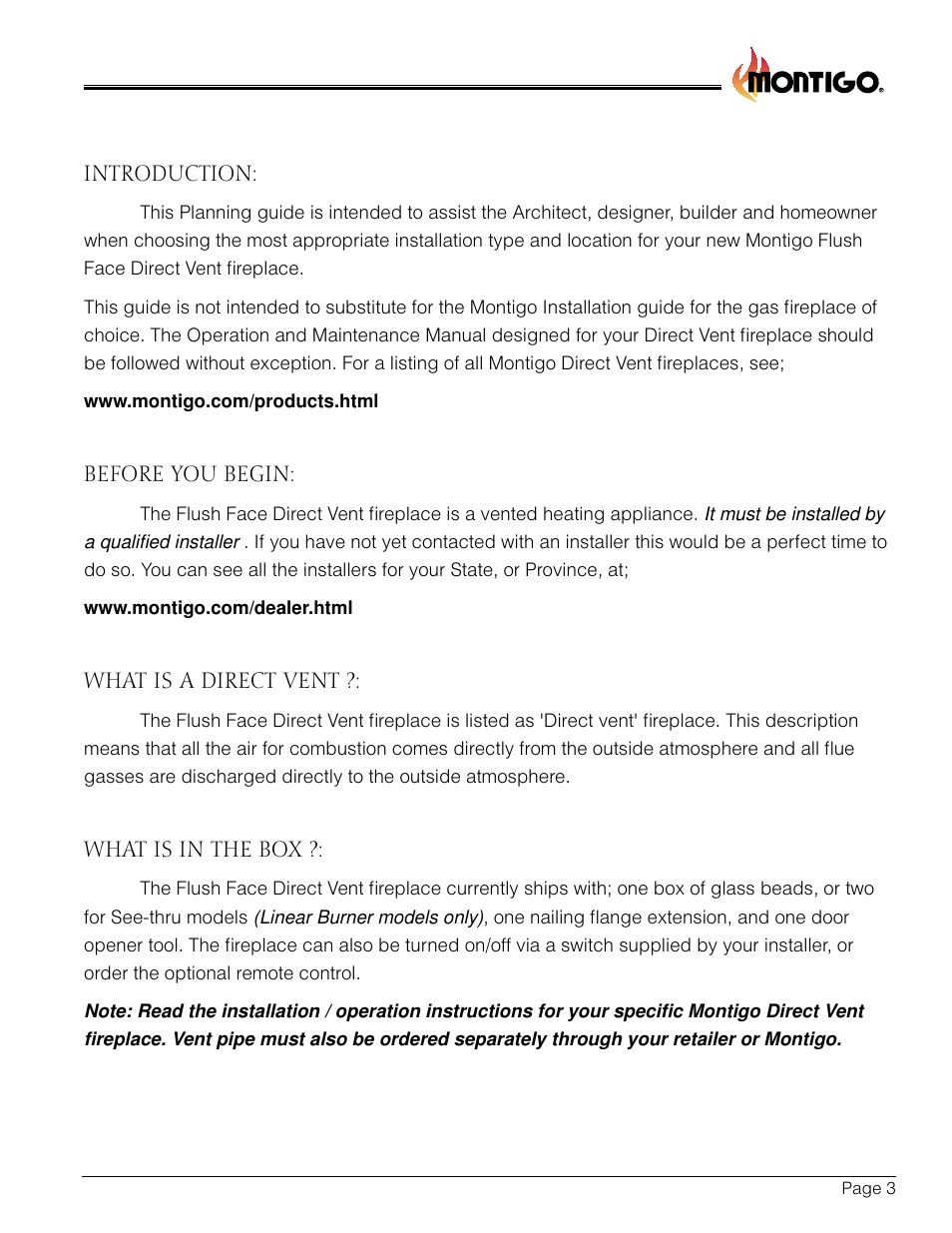 Montigo Flush Face (DF) User Manual | Page 3 / 14