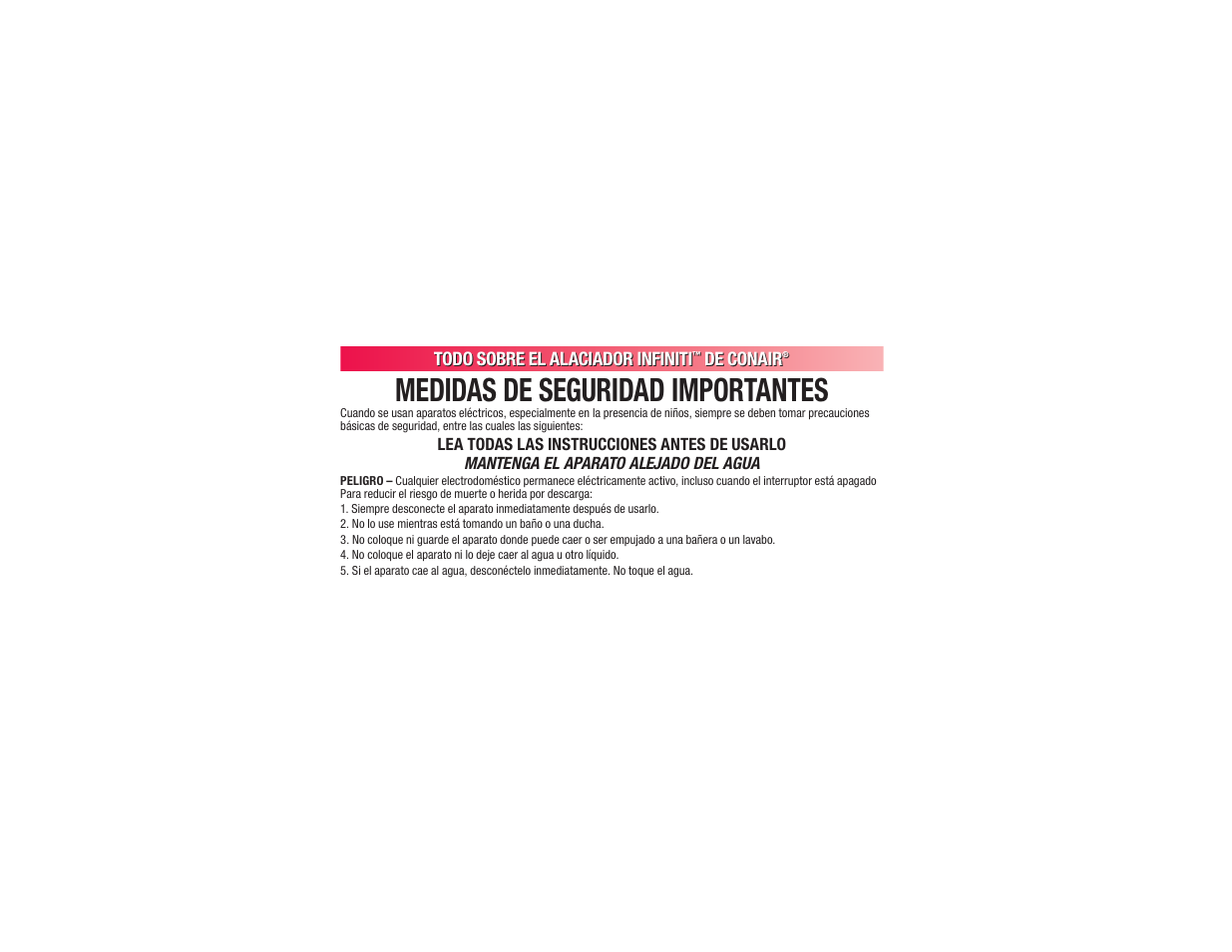 Medidas de seguridad importantes | Conair BC173 User Manual | Page 26 / 47