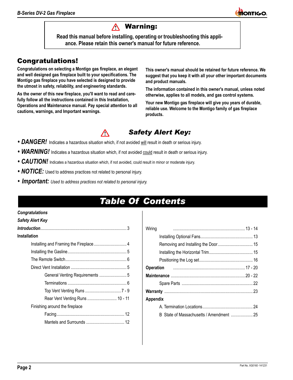Montigo B34DV User Manual | Page 2 / 26