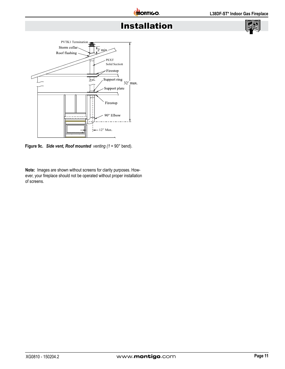Installation | Montigo L38DF-ST User Manual | Page 11 / 34