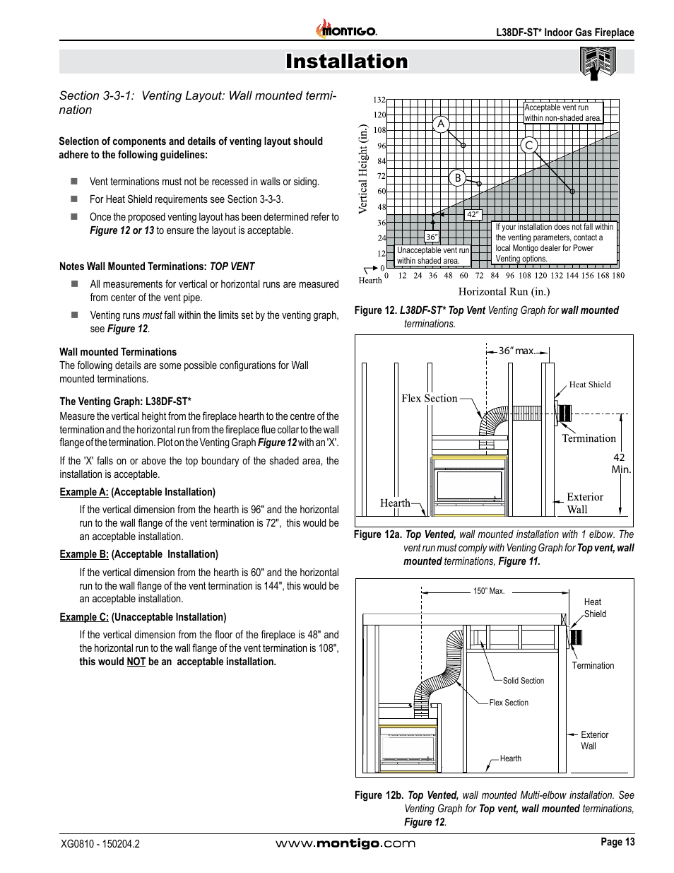 Installation | Montigo L38DF-ST User Manual | Page 13 / 34