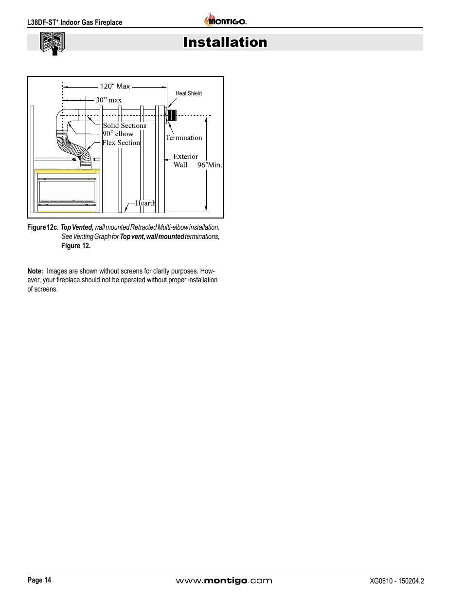 Installation | Montigo L38DF-ST User Manual | Page 14 / 34