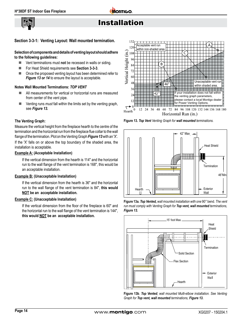 Installation | Montigo H38DF ST User Manual | Page 14 / 38