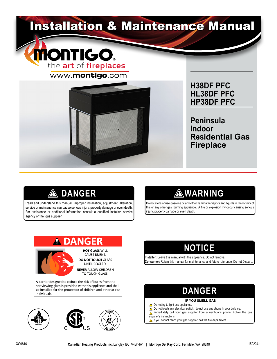 Montigo H38DF PFC User Manual | 38 pages