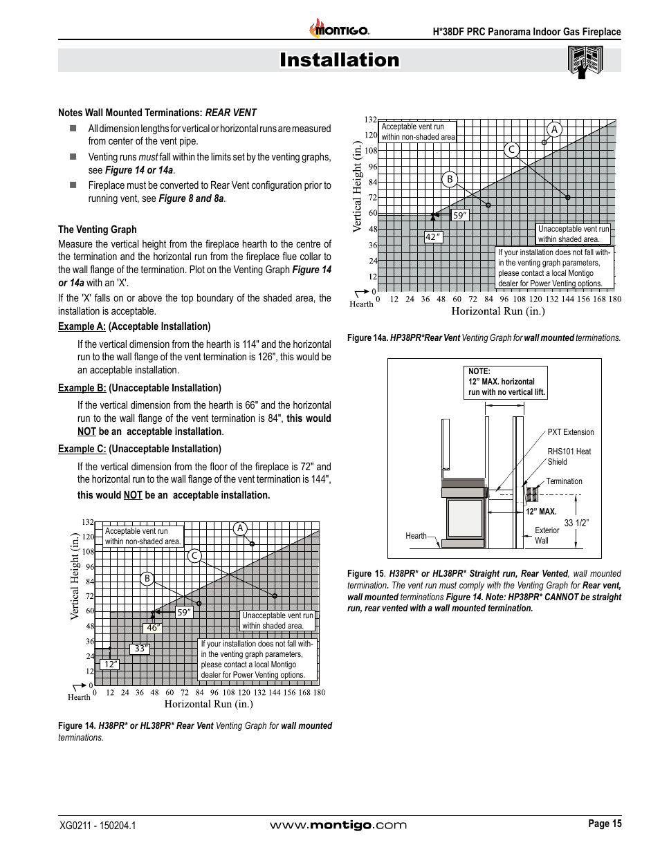 Installation | Montigo H38DF PRC User Manual | Page 15 / 38