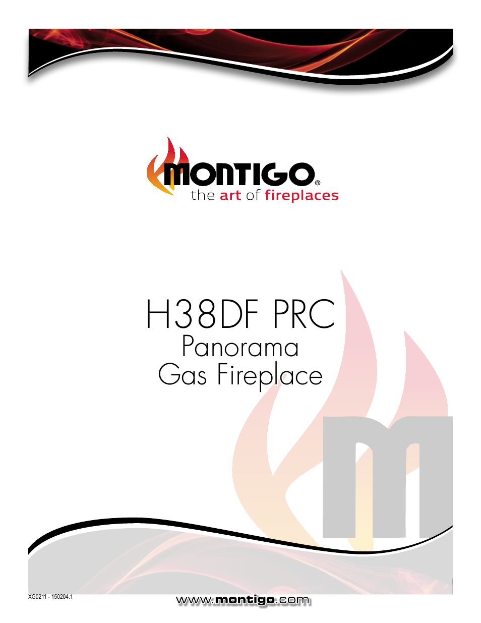 H38df prc, Panorama gas fireplace | Montigo H38DF PRC User Manual | Page 38 / 38