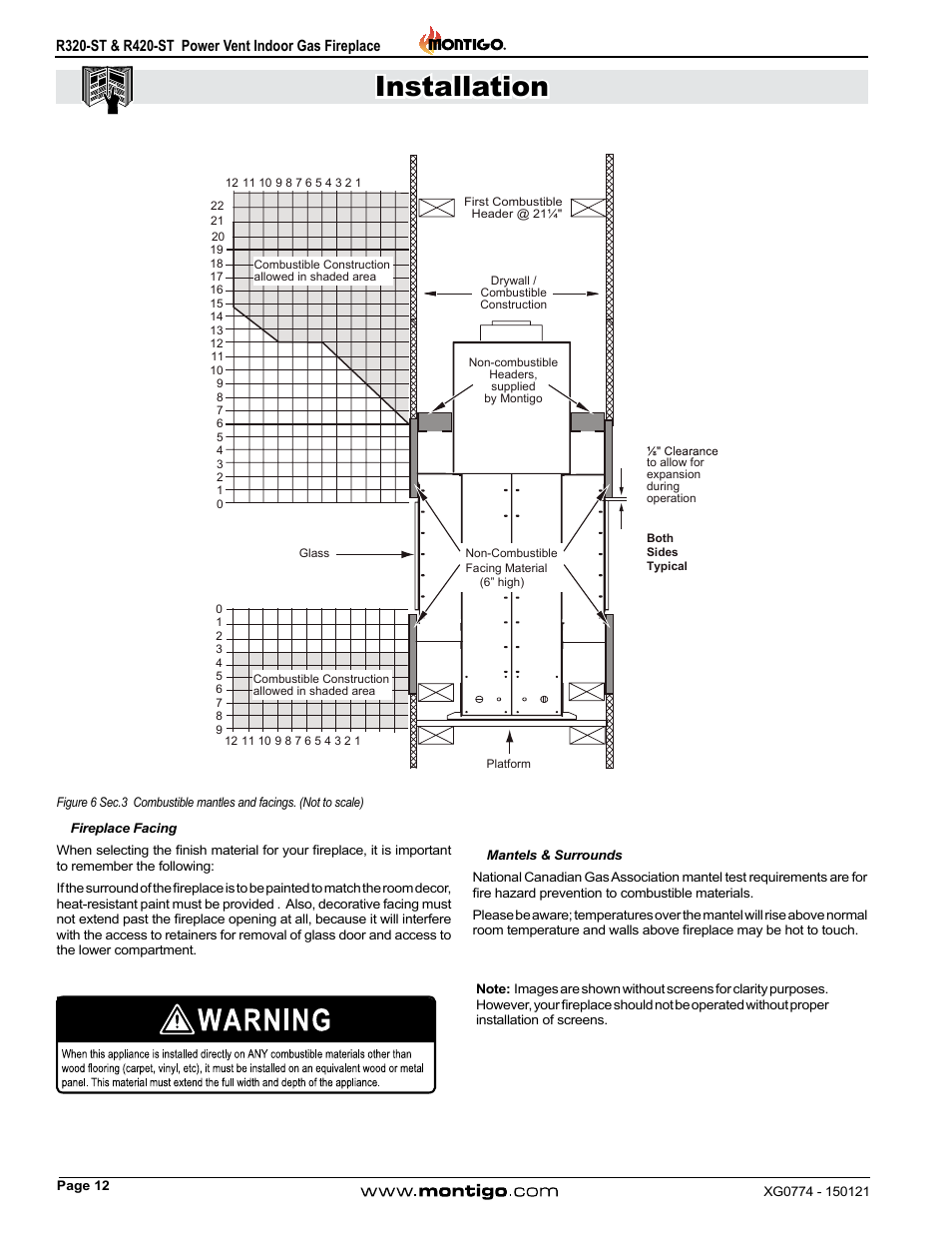 Installation | Montigo R320-ST User Manual | Page 12 / 38