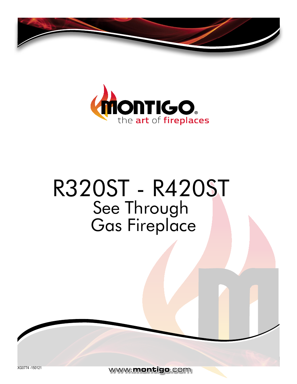 See through gas fireplace | Montigo R320-ST User Manual | Page 38 / 38