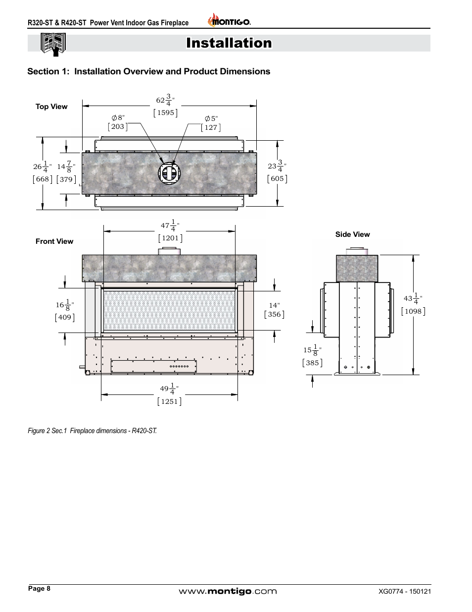 Installation | Montigo R320-ST User Manual | Page 8 / 38