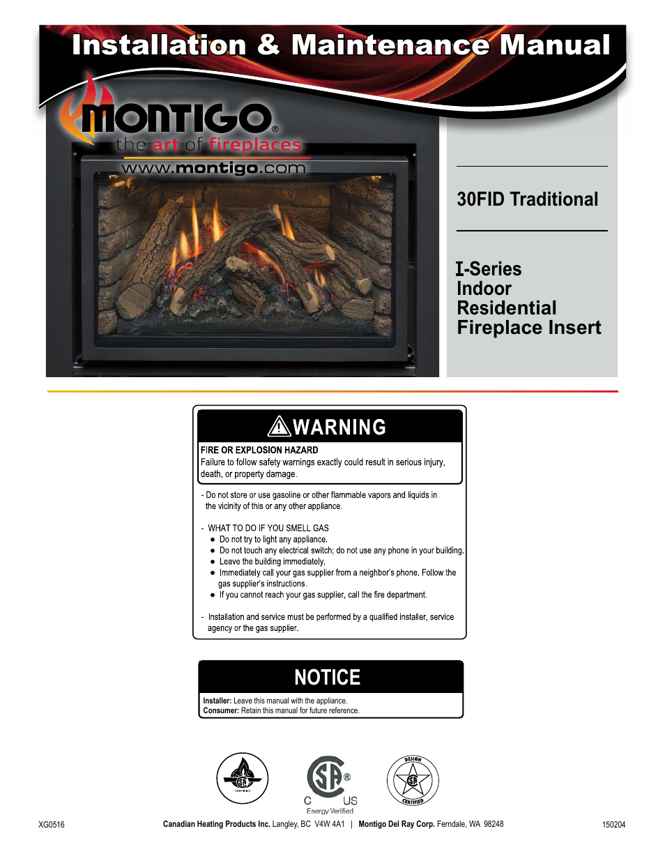 Montigo 30FID Traditional User Manual | 70 pages