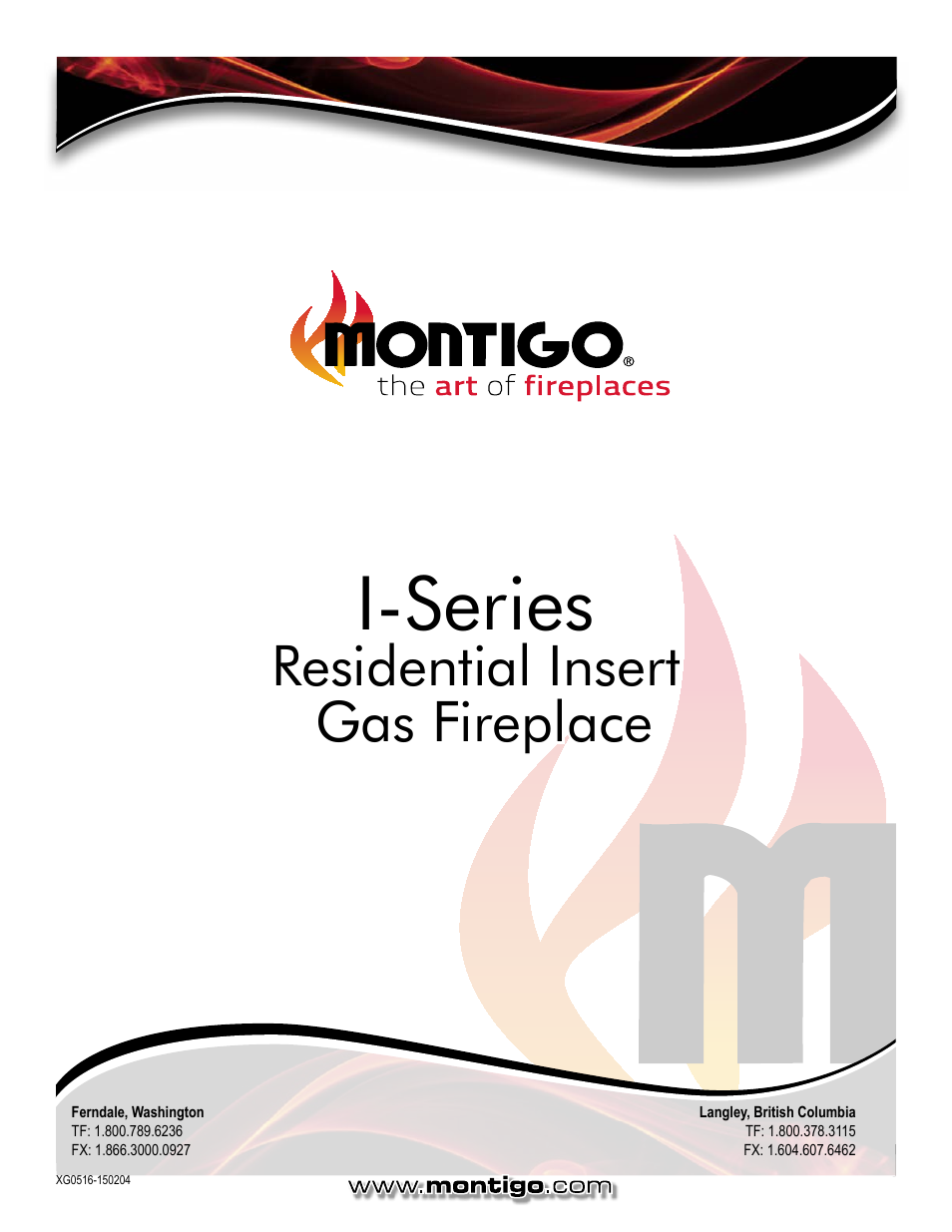 I-series, Residential insert gas fireplace | Montigo 30FID Traditional User Manual | Page 70 / 70