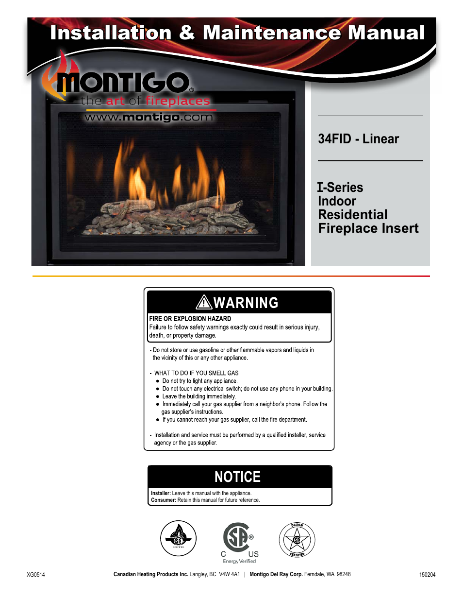Montigo 34FID - Linear User Manual | 64 pages
