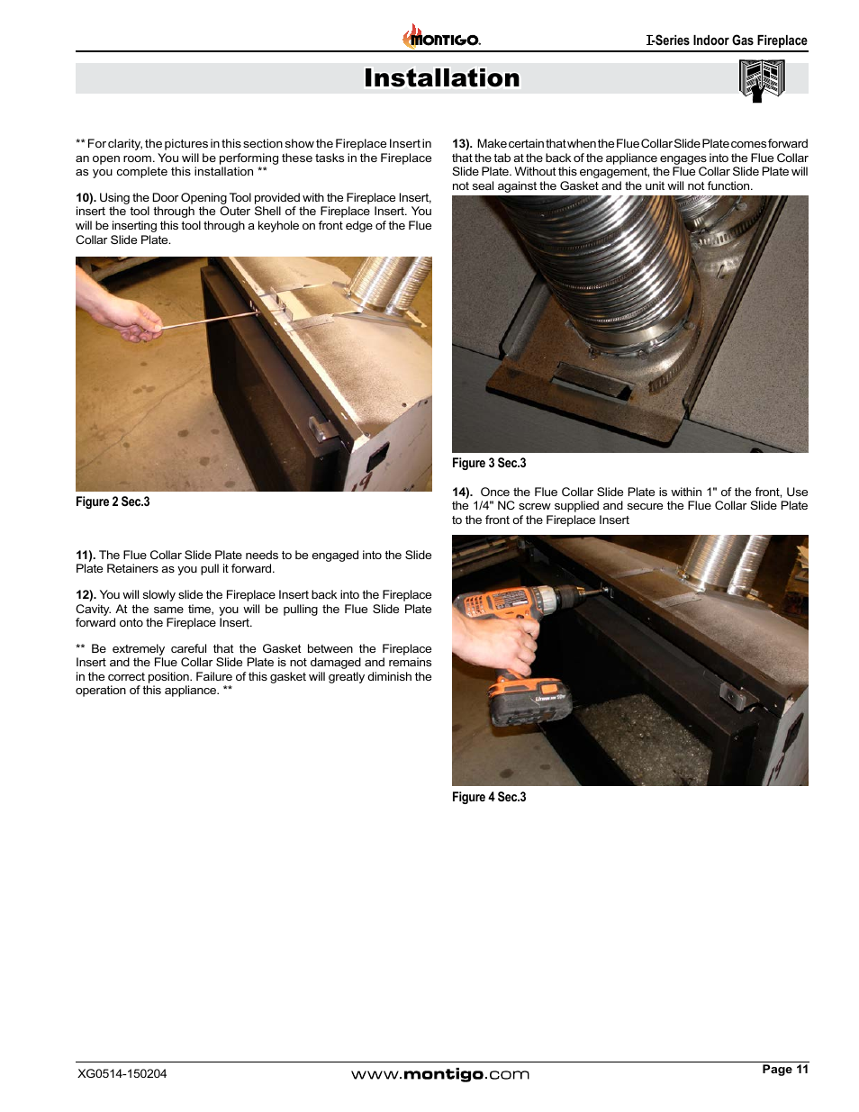 Installation | Montigo 34FID - Linear User Manual | Page 11 / 64