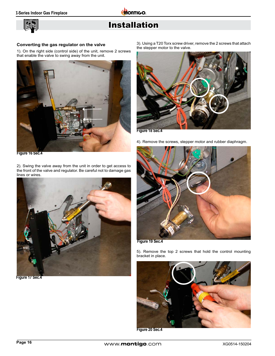 Installation | Montigo 34FID - Linear User Manual | Page 16 / 64