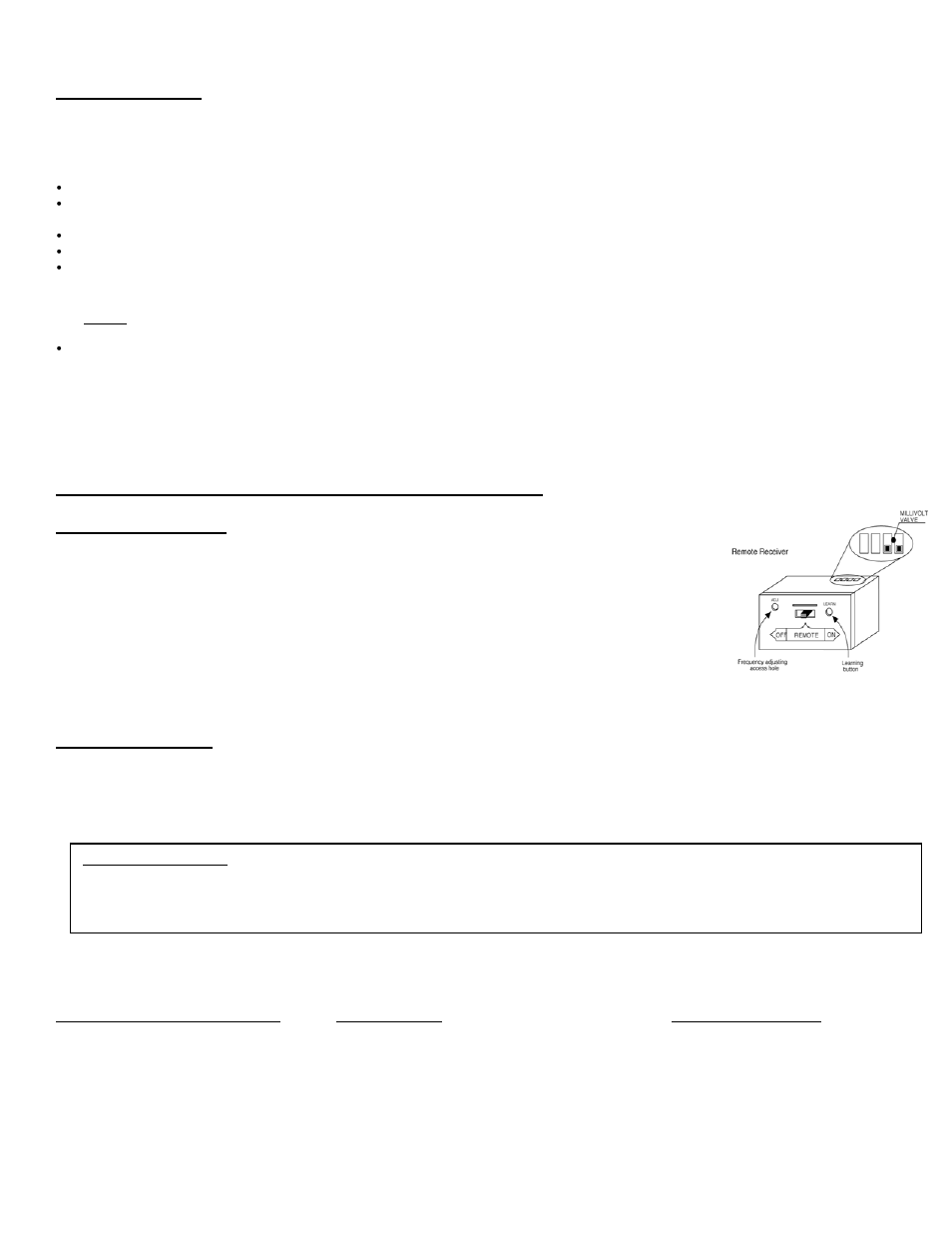 Frequency (distance) adjustment procedure, Specifications | Montigo 1001 TH-A User Manual | Page 7 / 9