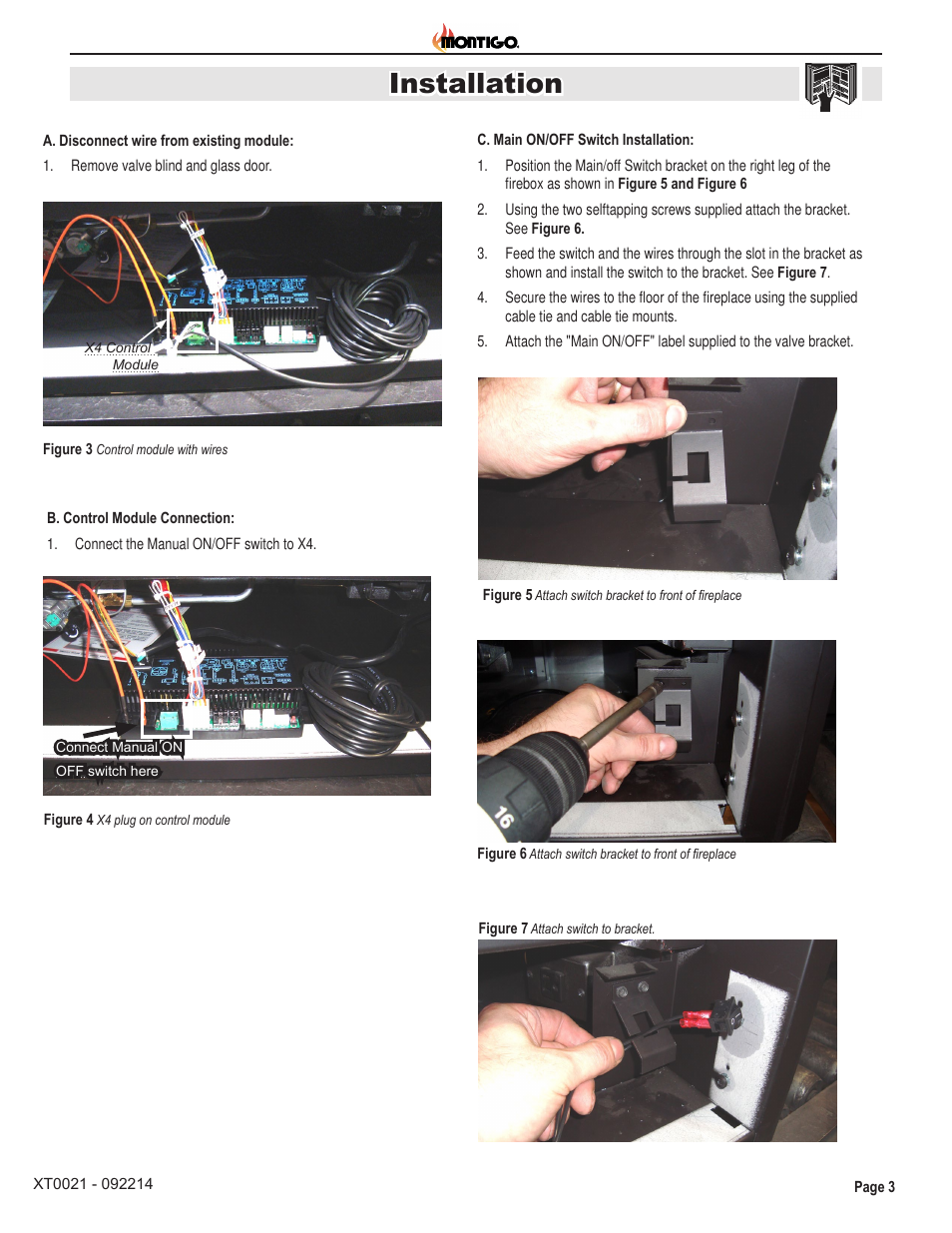 Installation | Montigo PF2RK User Manual | Page 3 / 4