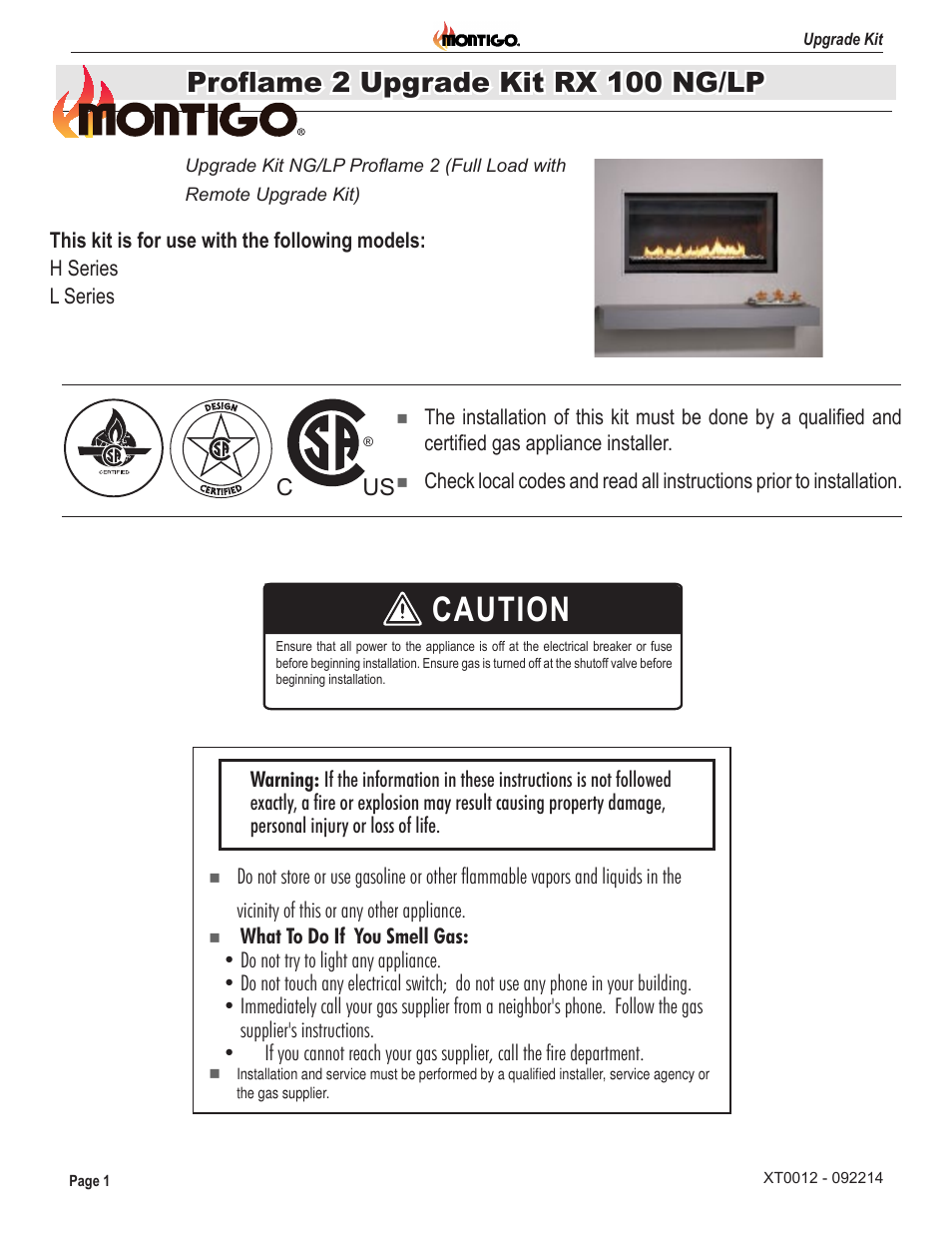 Montigo RX100 User Manual | 6 pages