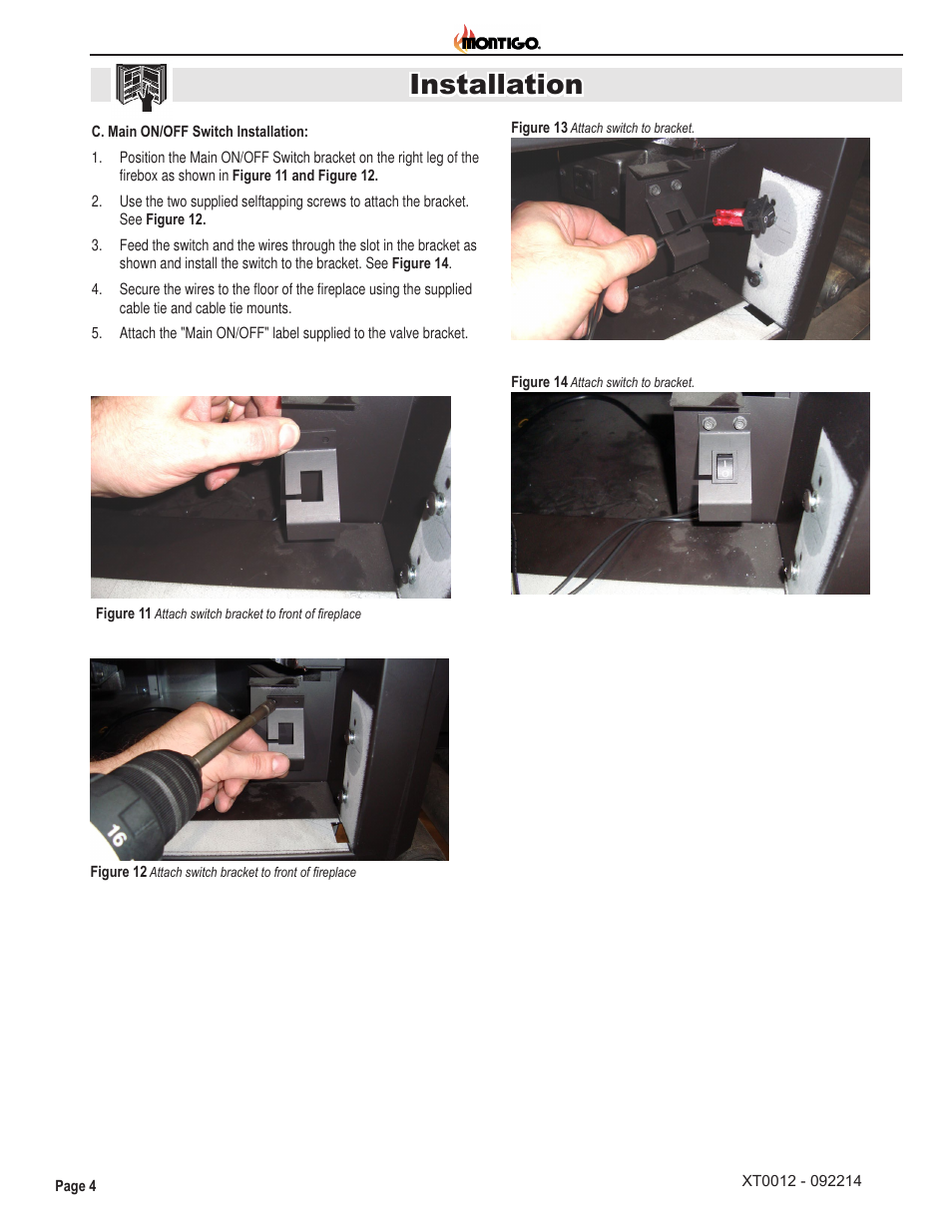 Installation | Montigo RX100 User Manual | Page 4 / 6