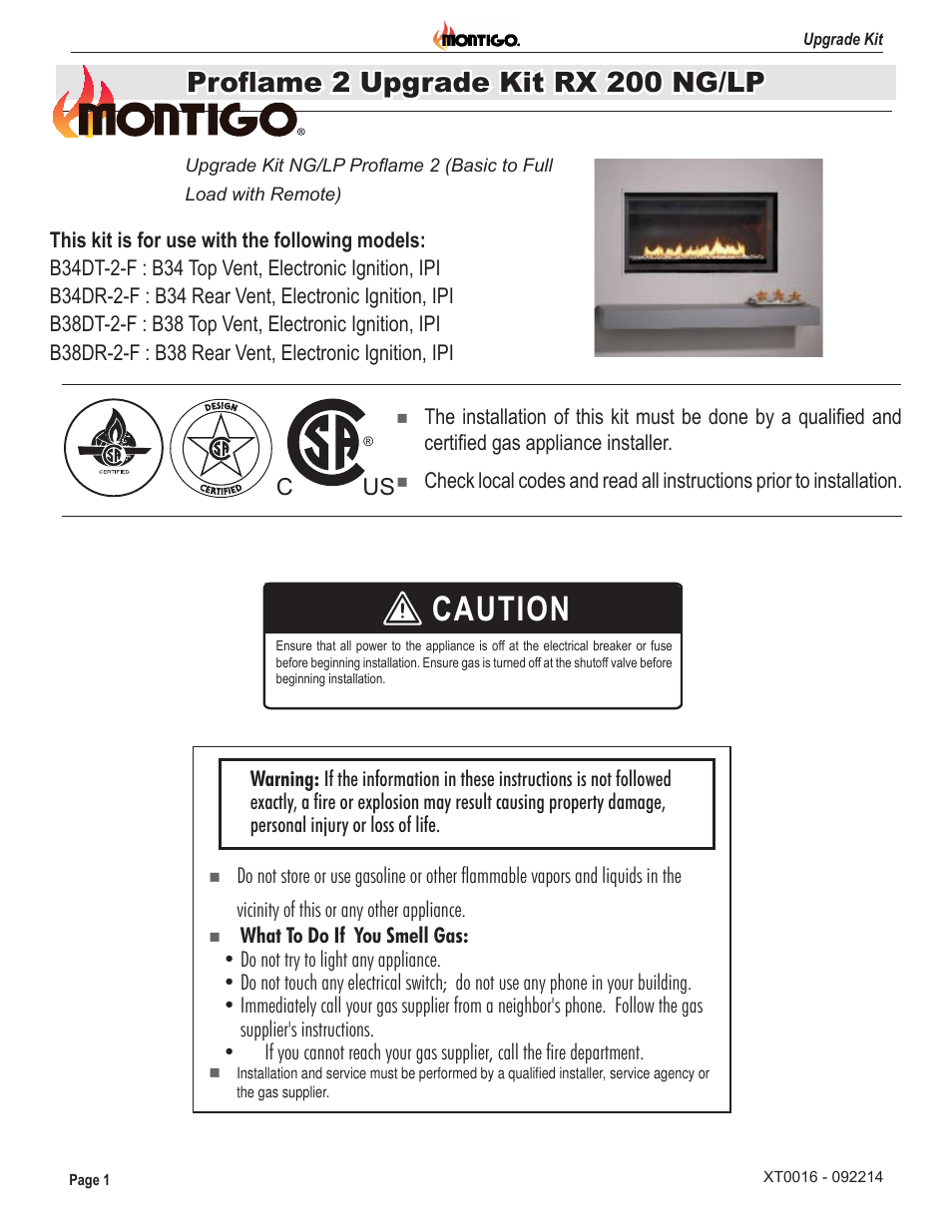 Montigo RX200 User Manual | 8 pages