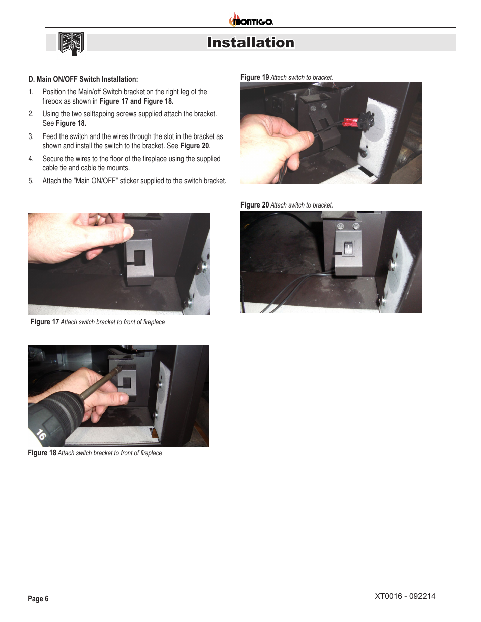 Installation | Montigo RX200 User Manual | Page 6 / 8