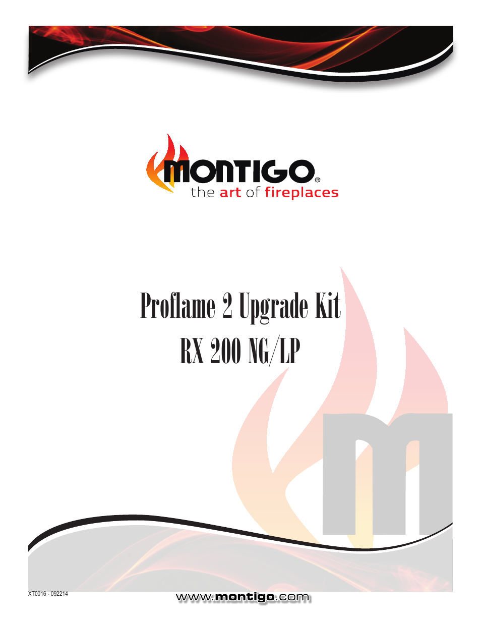 Proflame 2 upgrade kit rx 200 ng/lp | Montigo RX200 User Manual | Page 8 / 8