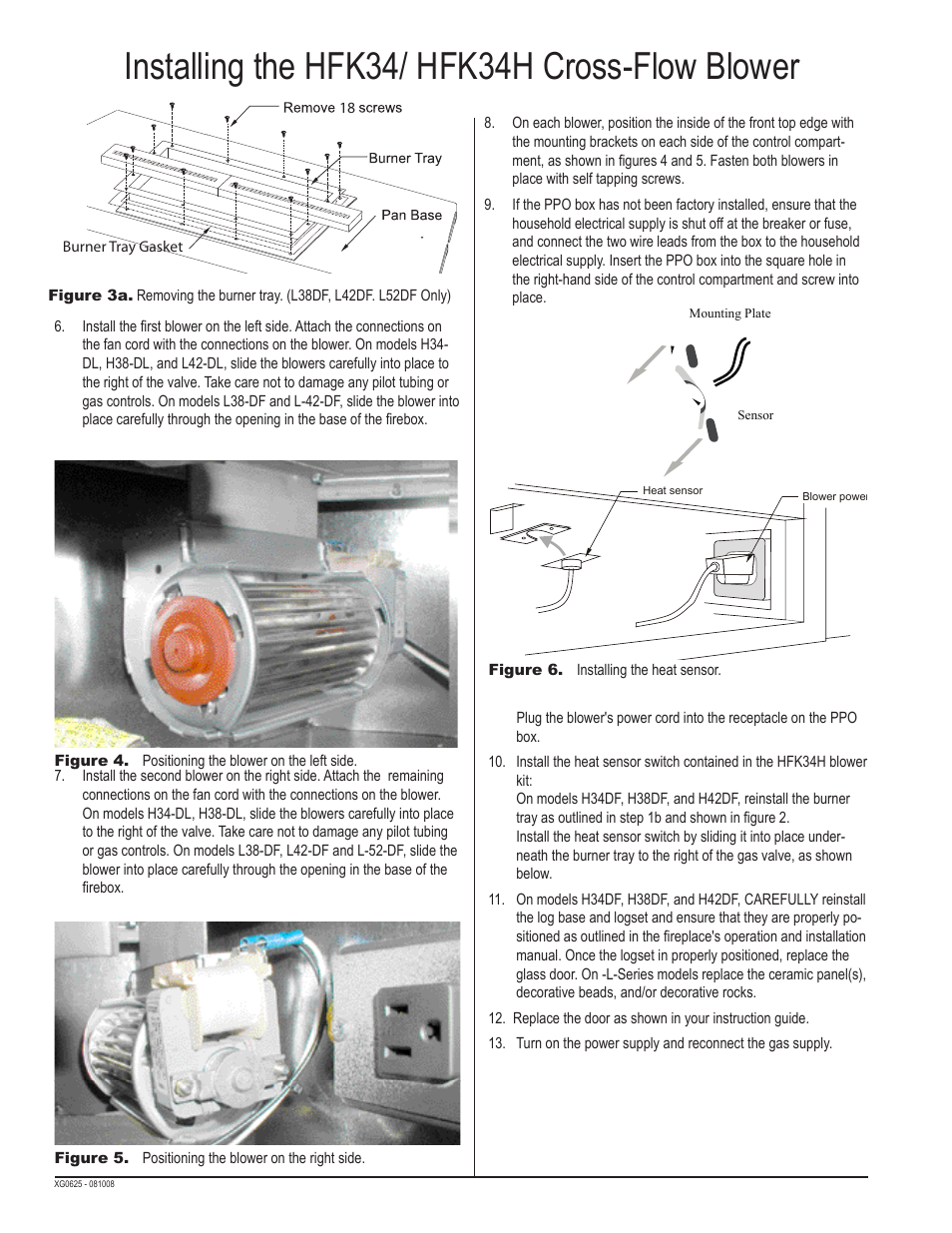 Installing the hfk34/ hfk34h cross-flow blower | Montigo HFK-Series Cross-Flow Blower User Manual | Page 2 / 2