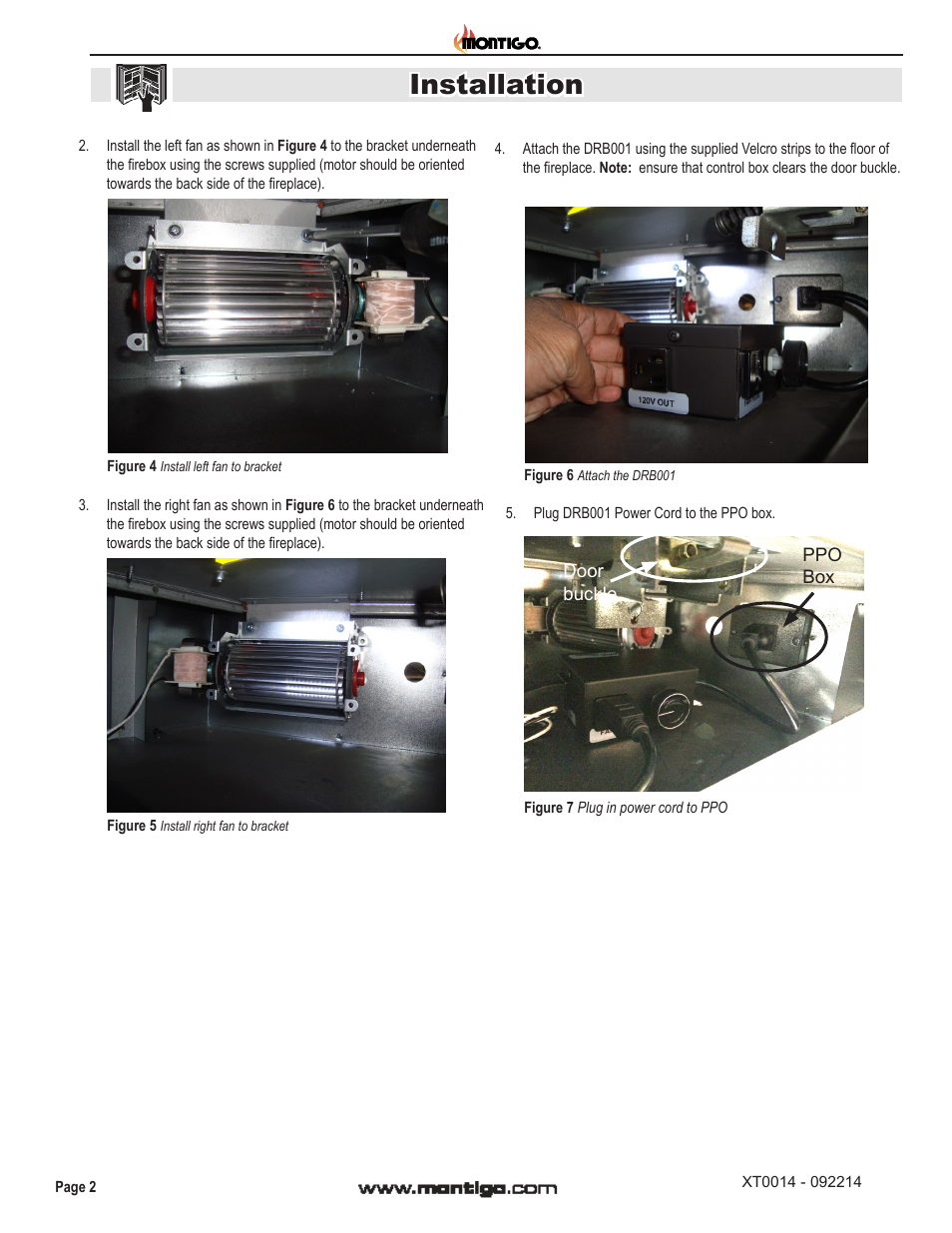 Installation | Montigo HFK50 User Manual | Page 2 / 4