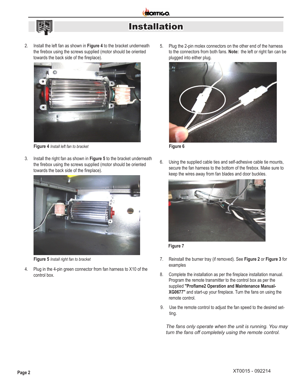 Installation | Montigo HFK50R User Manual | Page 2 / 2
