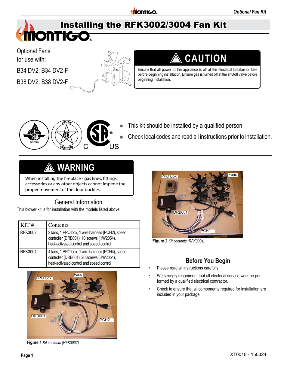 Montigo RFK3002 User Manual | 4 pages