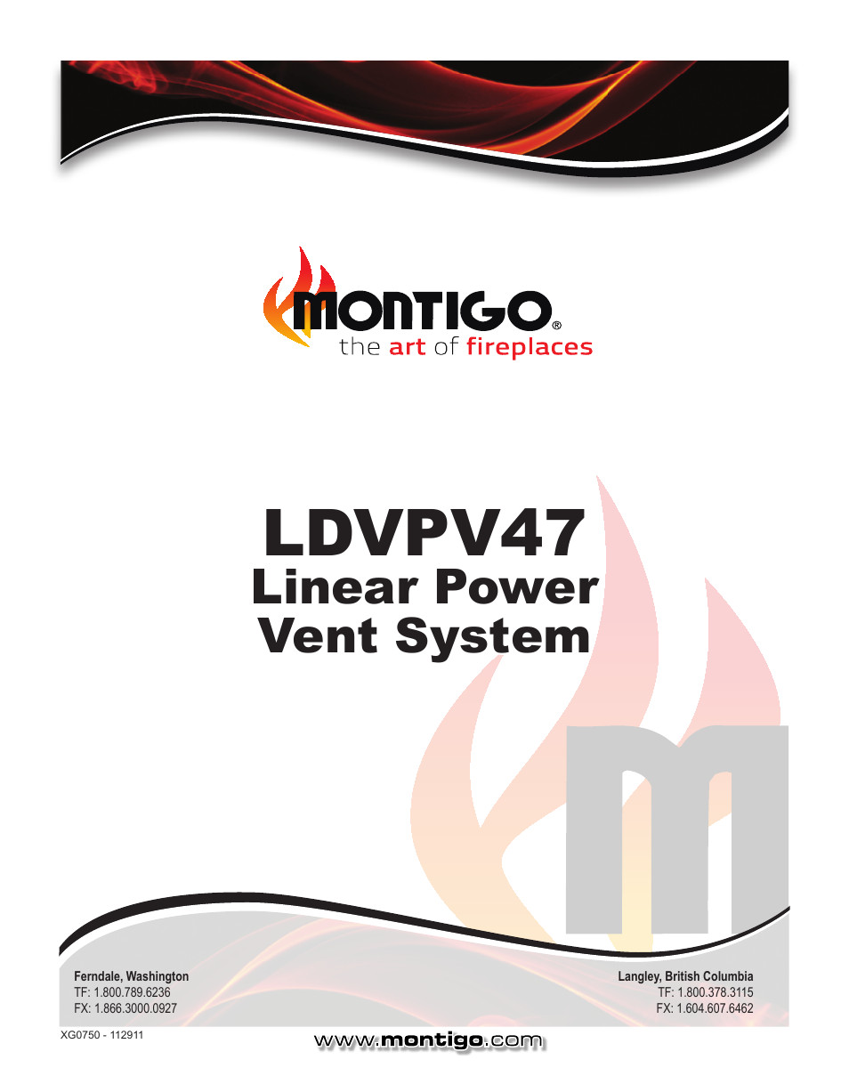 Ldvpv47, Linear power vent system | Montigo LDVPV47 User Manual | Page 16 / 16