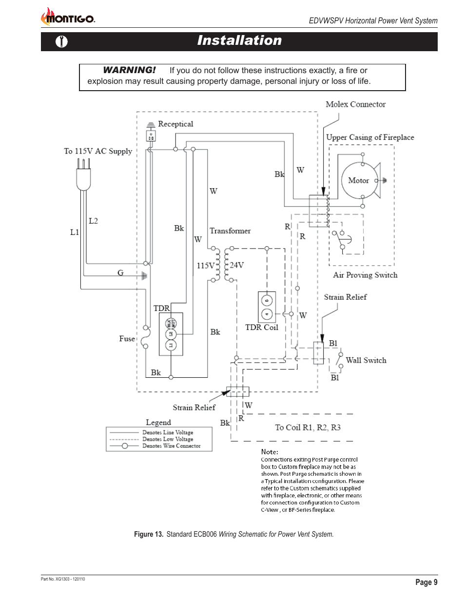 Installation | Montigo EDVWSPV47 User Manual | Page 9 / 16