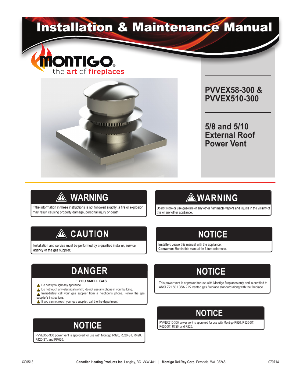 Montigo PVVEX58-300 User Manual | 20 pages