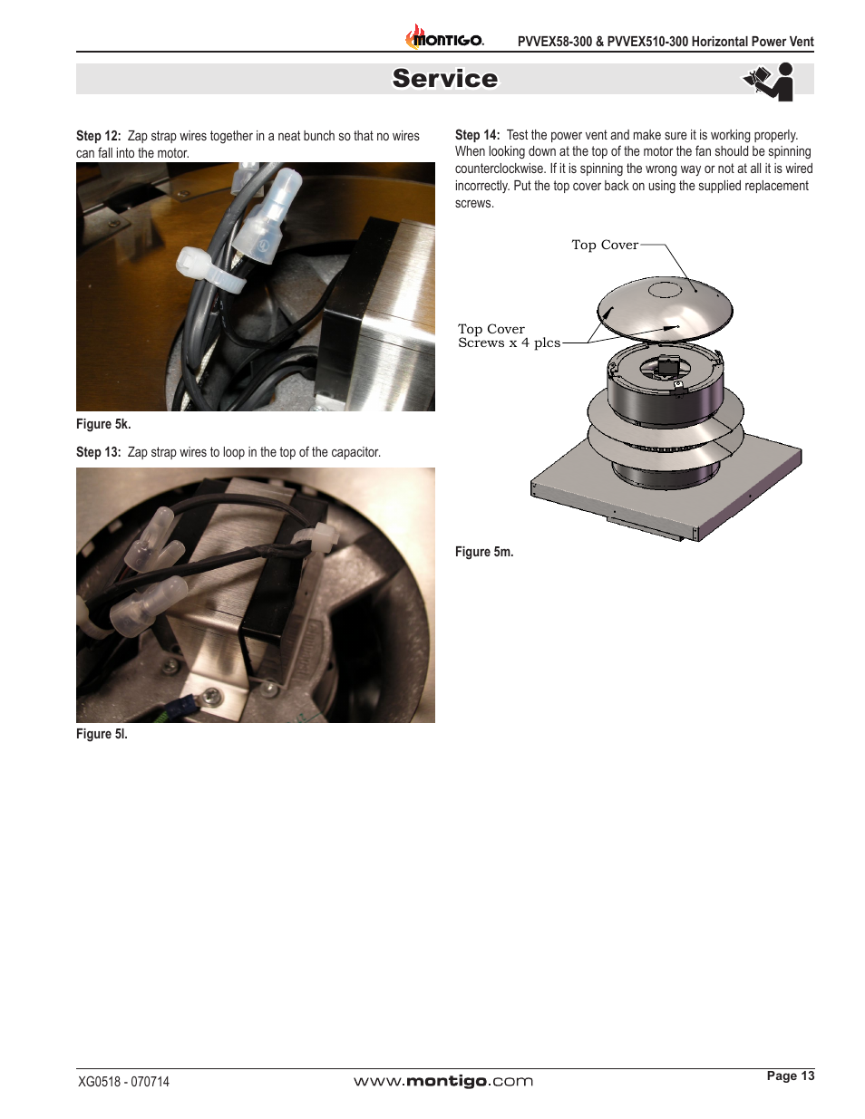 Service | Montigo PVVEX58-300 User Manual | Page 13 / 20