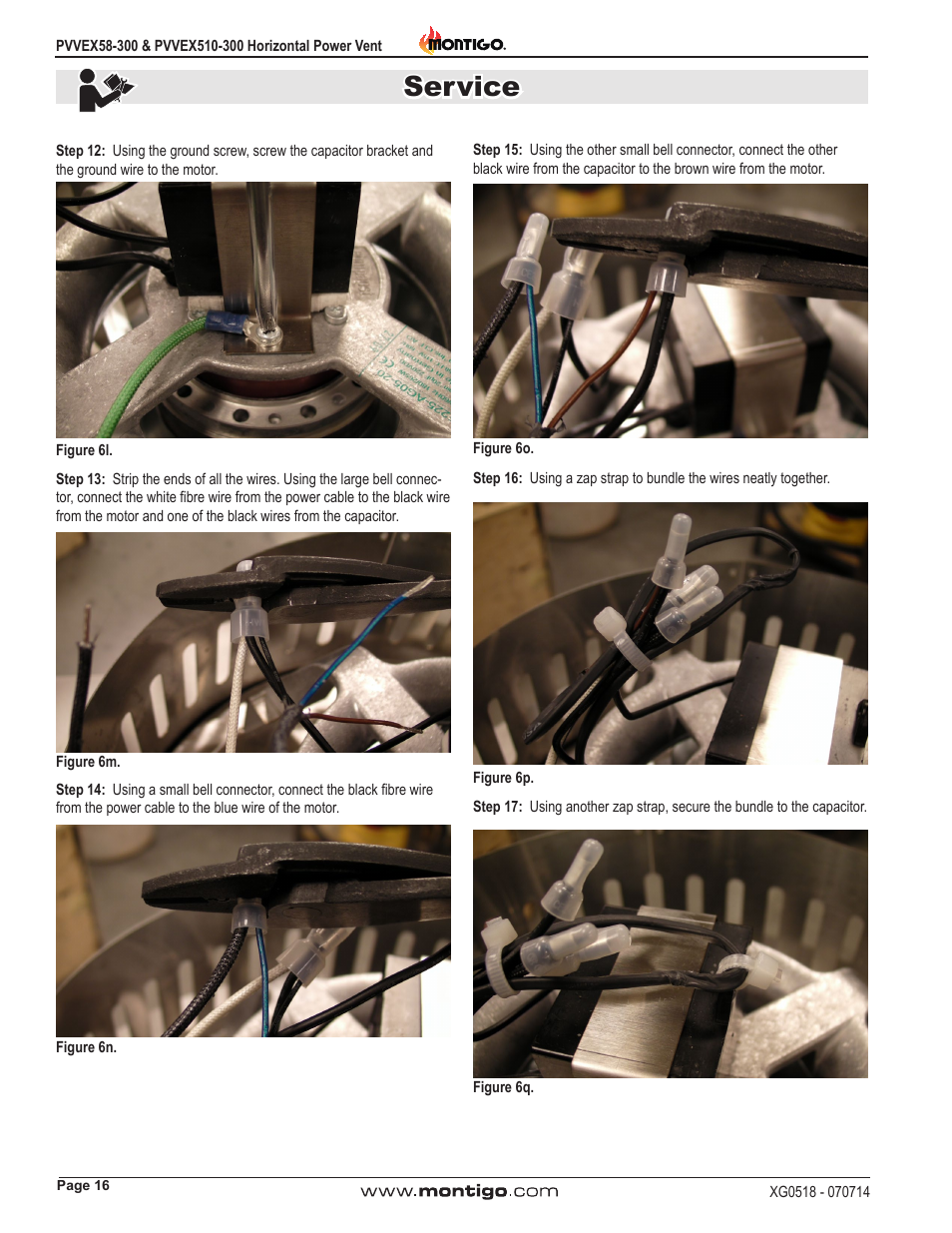 Service | Montigo PVVEX58-300 User Manual | Page 16 / 20
