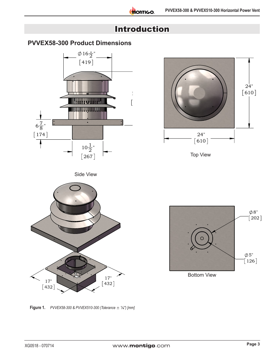 Introduction | Montigo PVVEX58-300 User Manual | Page 3 / 20