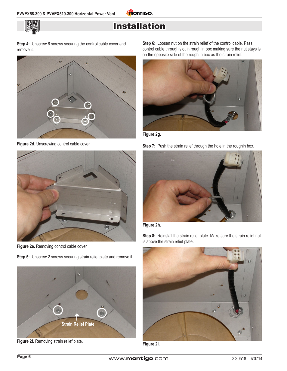 Installation | Montigo PVVEX58-300 User Manual | Page 6 / 20