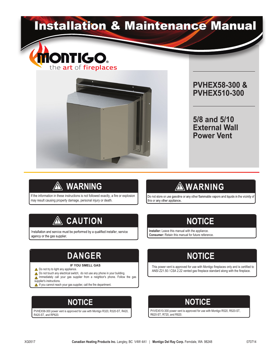 Montigo PVHEX58-300 User Manual | 20 pages