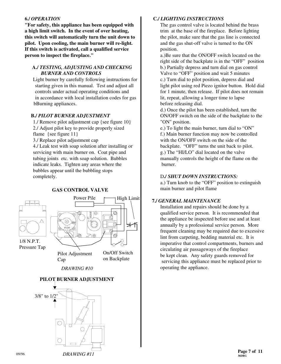 Montigo 36DRG User Manual | Page 7 / 11