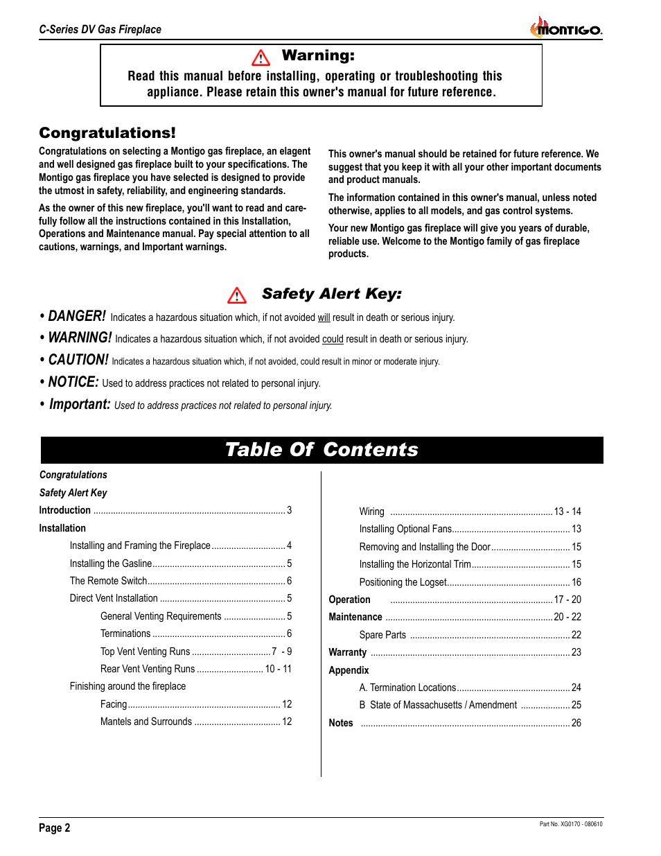 Montigo C34DV User Manual | Page 2 / 28